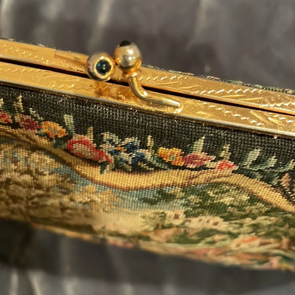 Vintage needlepoint purse, original owner! - Picture 4 of 6